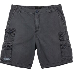 Marc Ecko Cut & Sew Cargo Shorts Mens 36 Grey Streetwear Y2K Skater Rugged Faded